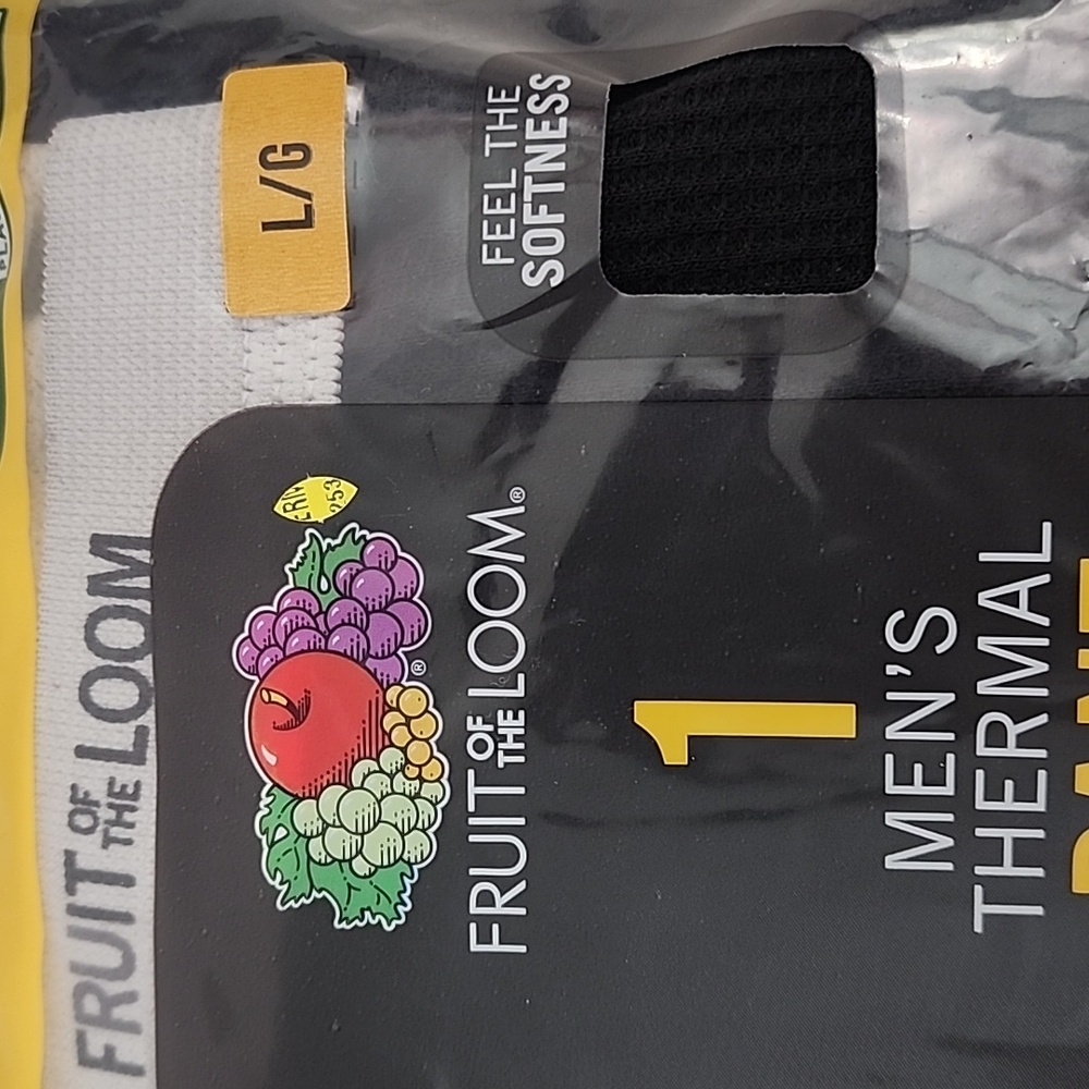Fruit Of The Loom Men's Thermal Crew & Men's Thermal Pant Size: L - Picture 13 of 16